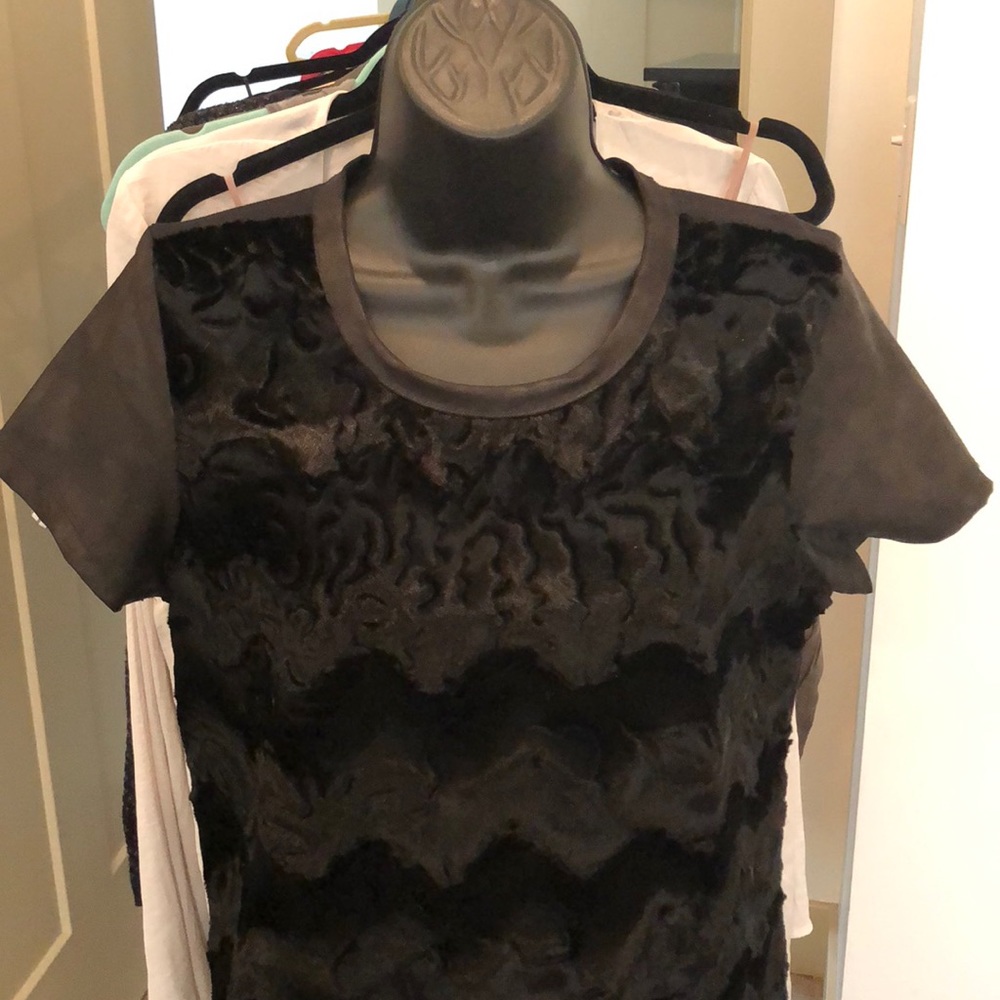 Mixed-media Black Dress